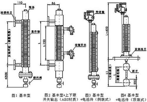 浮子液位计结构特点图